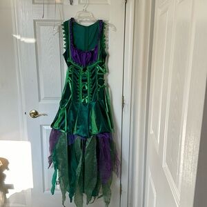Fairy costume purple and green size medium